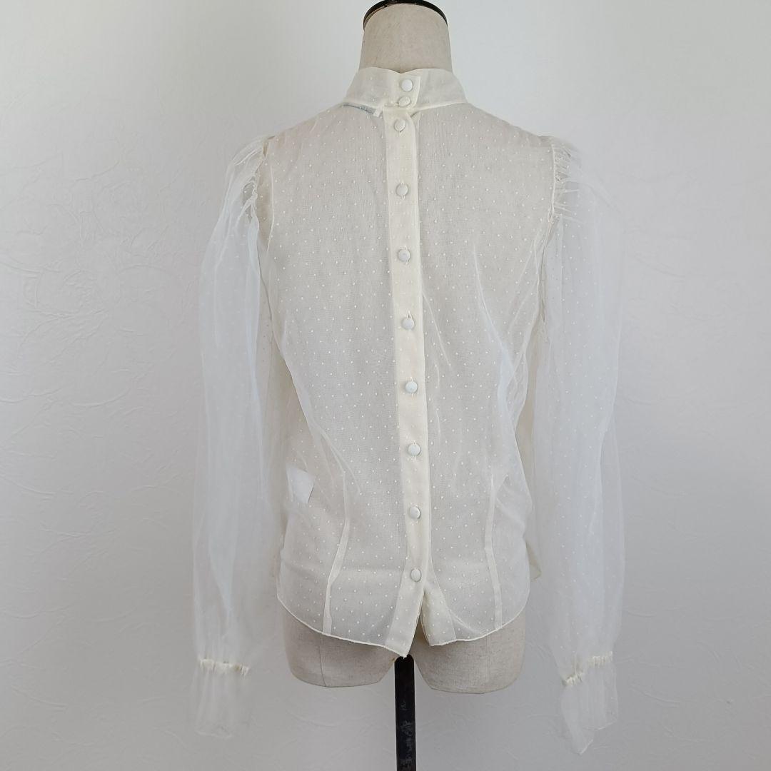 【a1599】BLUGIRL BLUMARINE 美品 シアー トップス 36