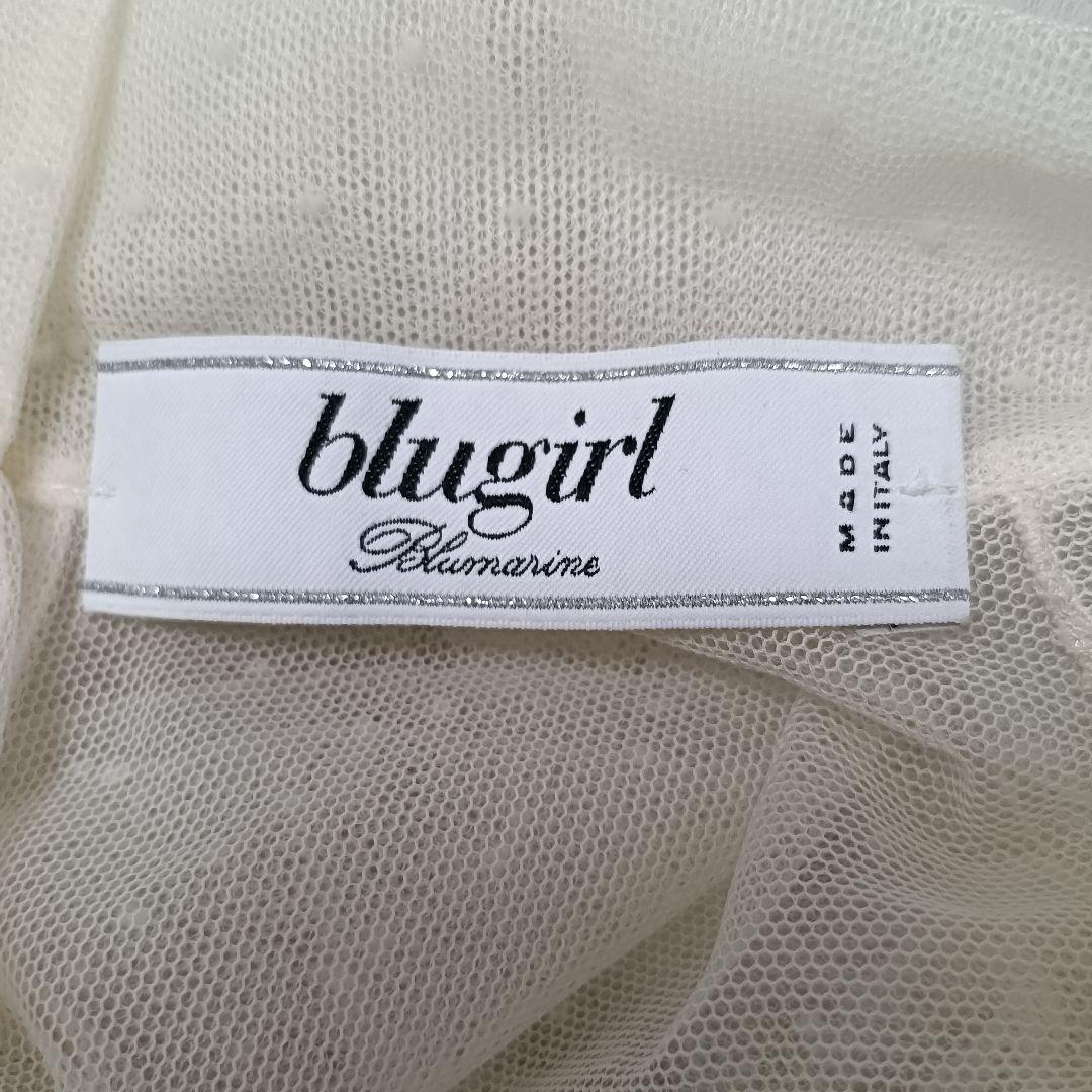 【a1599】BLUGIRL BLUMARINE 美品 シアー トップス 36