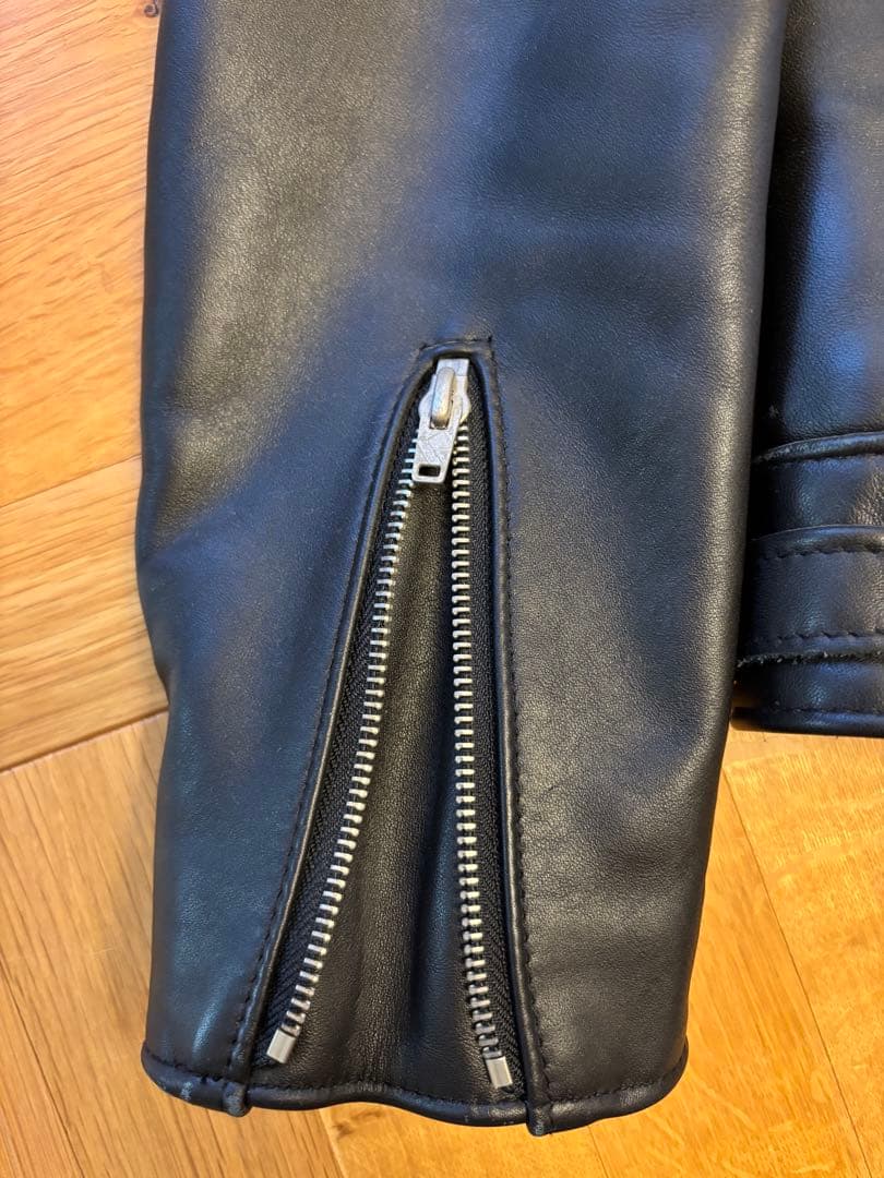 ルイスレザーズ　サイクロン　ダブルライダースジャケット 黒