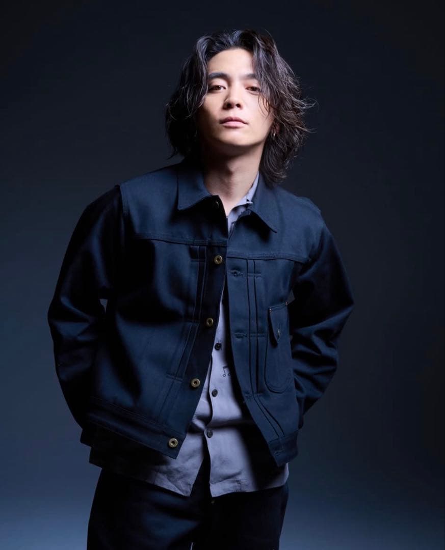 Schott ブラックデニムジャケット