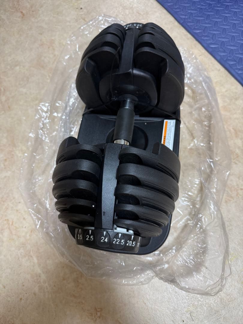 調整式ダンベル 最大24kg片方スタンド付き