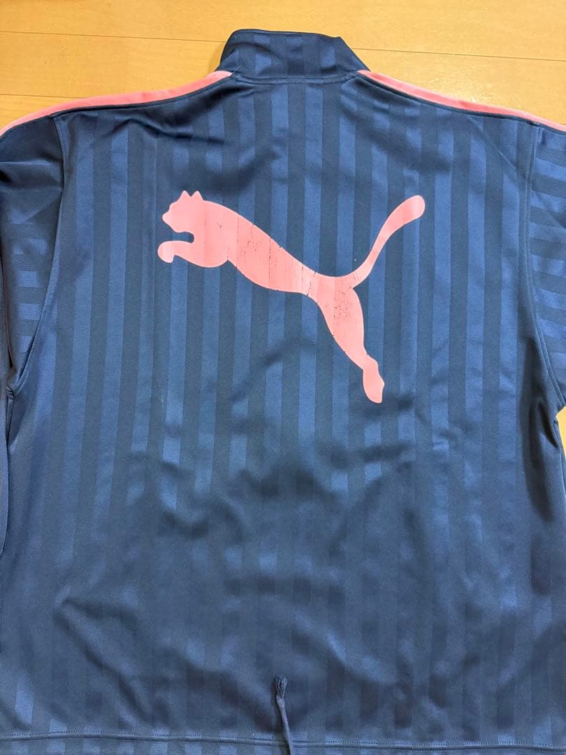 PUMA ジャージセットアップ　廃盤のネイビー/ピンク　大きめサイズ