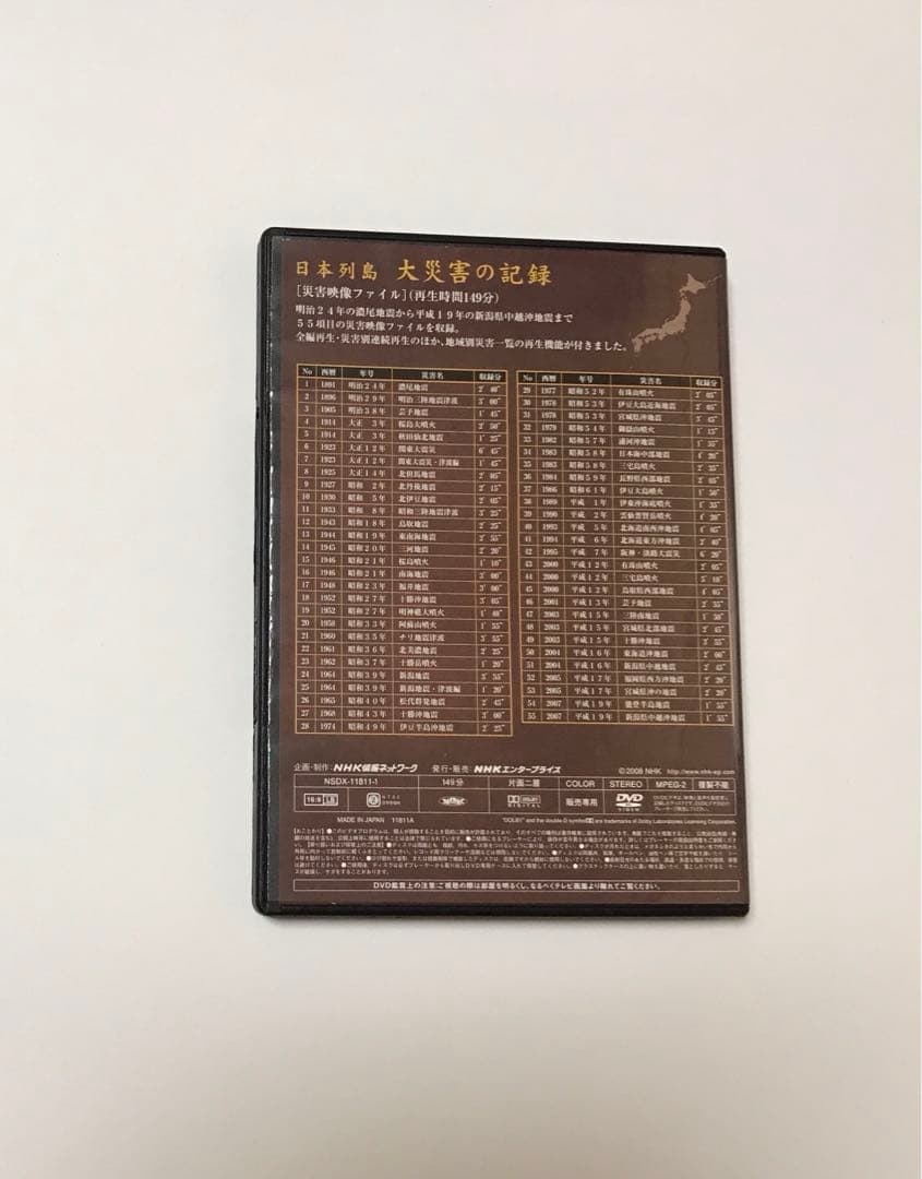 NHK DVD 日本列島 大災害の記録