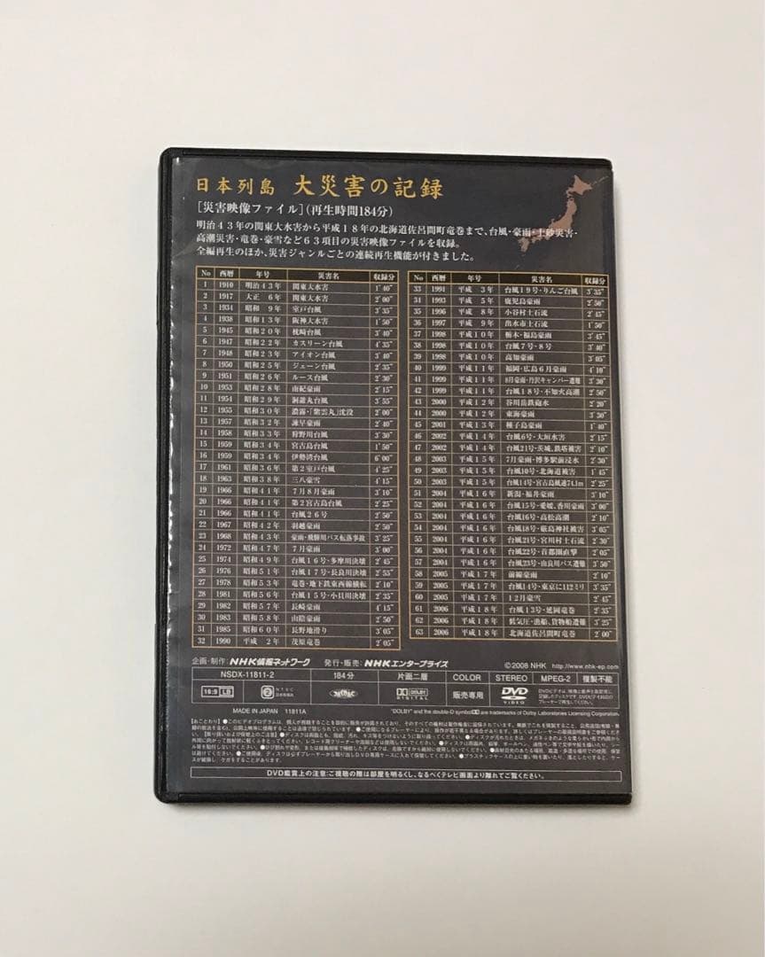 NHK DVD 日本列島 大災害の記録