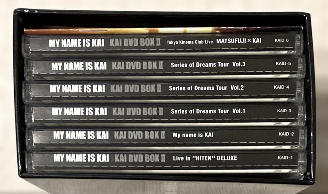 甲斐よしひろ DVD 6枚組 MY NAME IS KAI DVD BOX II