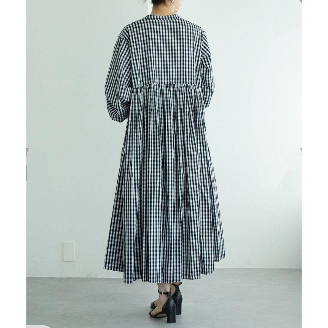 【未使用】BEARDSLEY ビアズリー 先染めギャザーワンピース S 2023