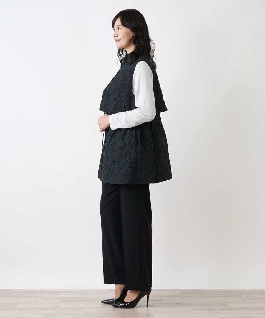 【2024年】レリアン　rochas スタンドカラーベスト　9号　468