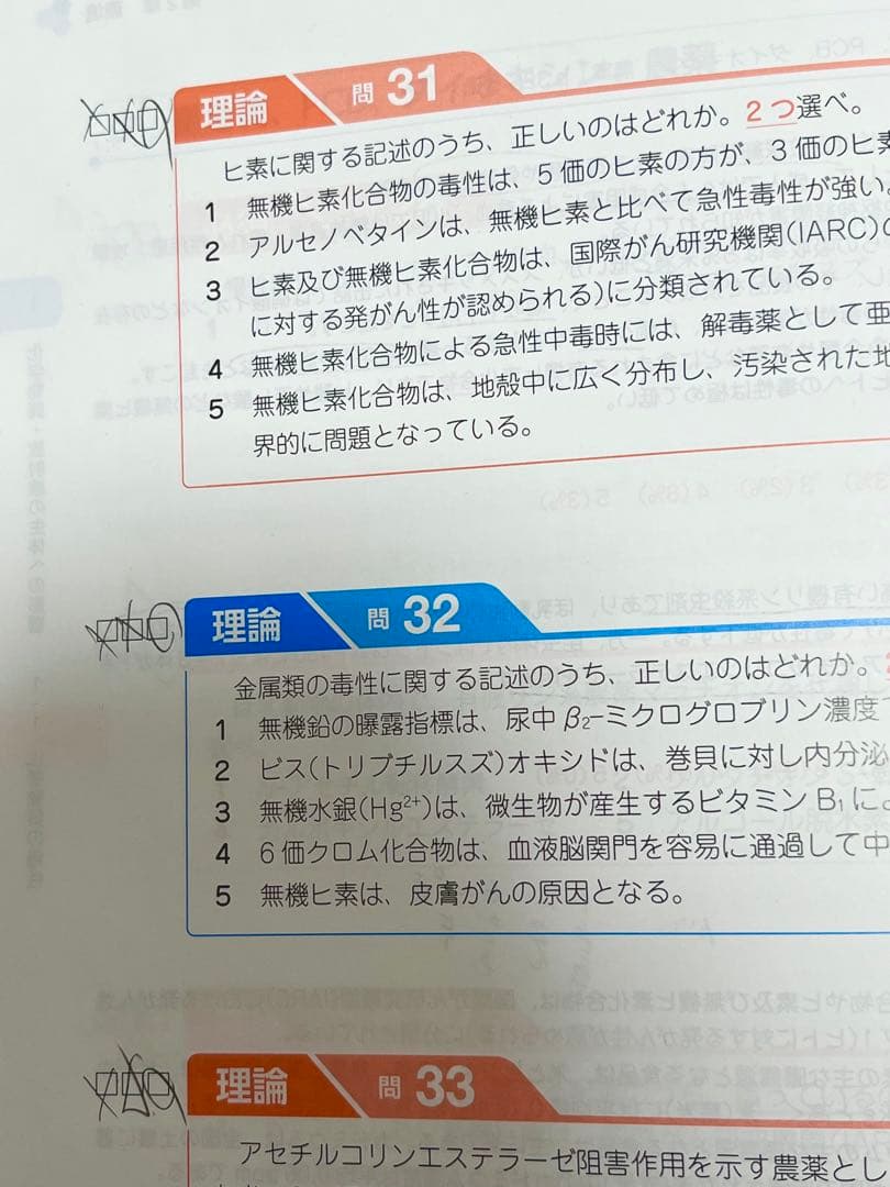 【限定値下げ】第111回 薬剤師国家試験 青本・青問・表紙・袋つき 1〜7・9