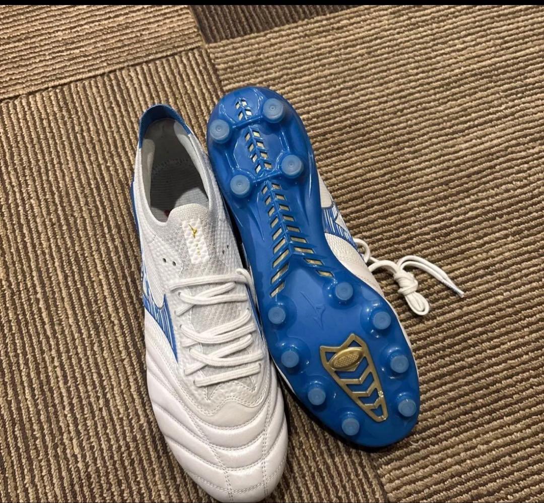 y*k様 Mizuno モレリアネオ4βサッカーシューズ ホワイト/ブルー