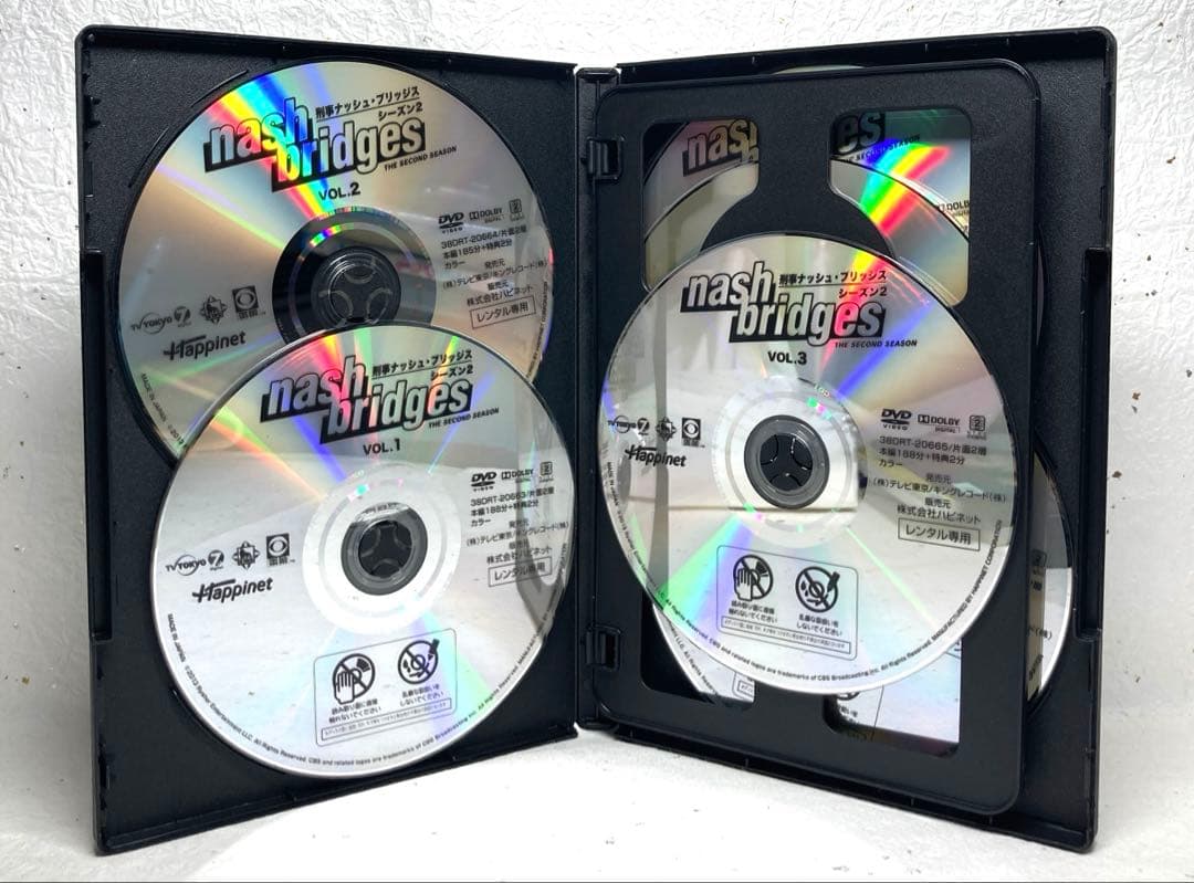 刑事ナッシュ・ブリッジス 計８巻 シーズン1＋シーズン2 DVD
