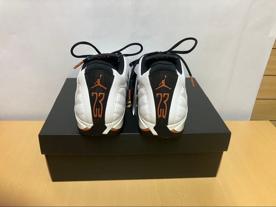 Nike Air Jordan 14 G ホワイト/ブラック/オレンジ