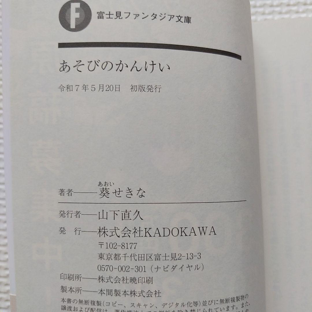 あそびのかんけい 2冊セット まとめ売り ライトノベル ラノベ ファンタジア文庫