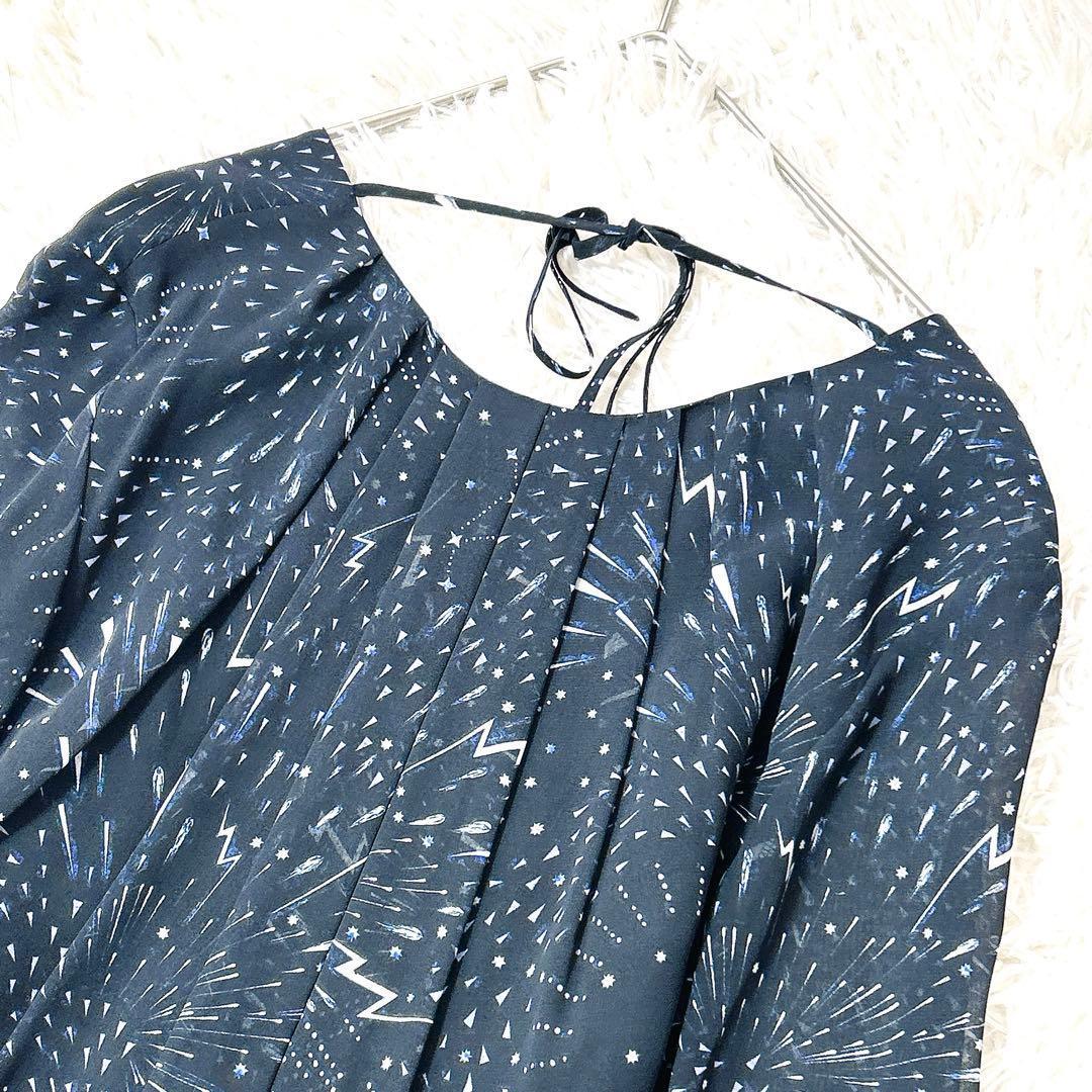 ほぼ未使用✨ポールスミス スペースシリーズ 宇宙 総柄 リボン ワンピース 40