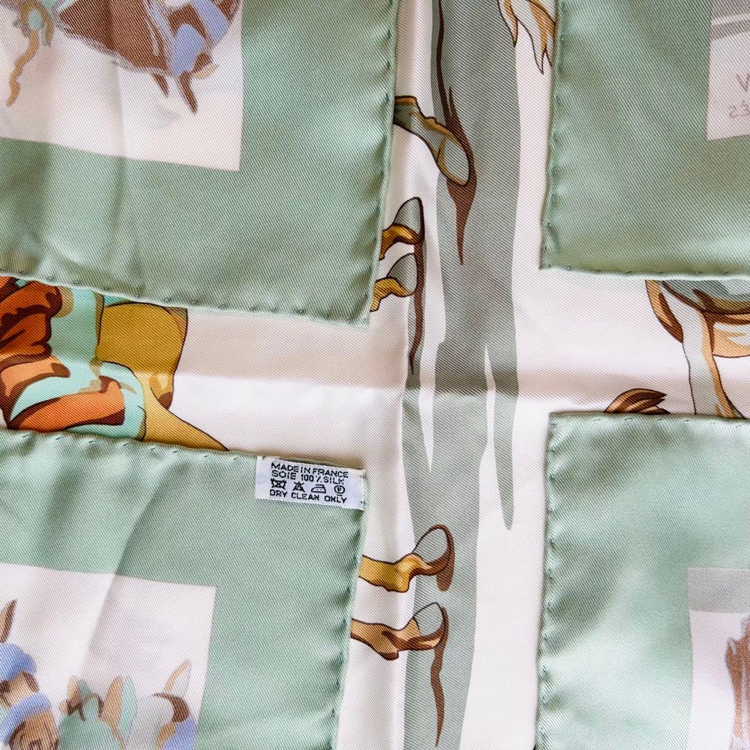 【極美品】　HERMES　エルメス　カレ90　ファンデル・ミューレンの馬　ホース