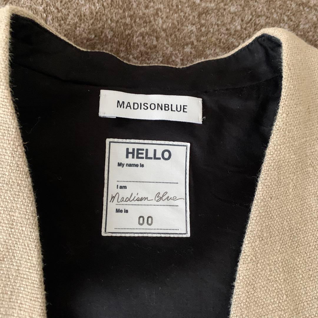 マディソンブルー　madisonblue ロングジレ　麻　リネン100％ XS