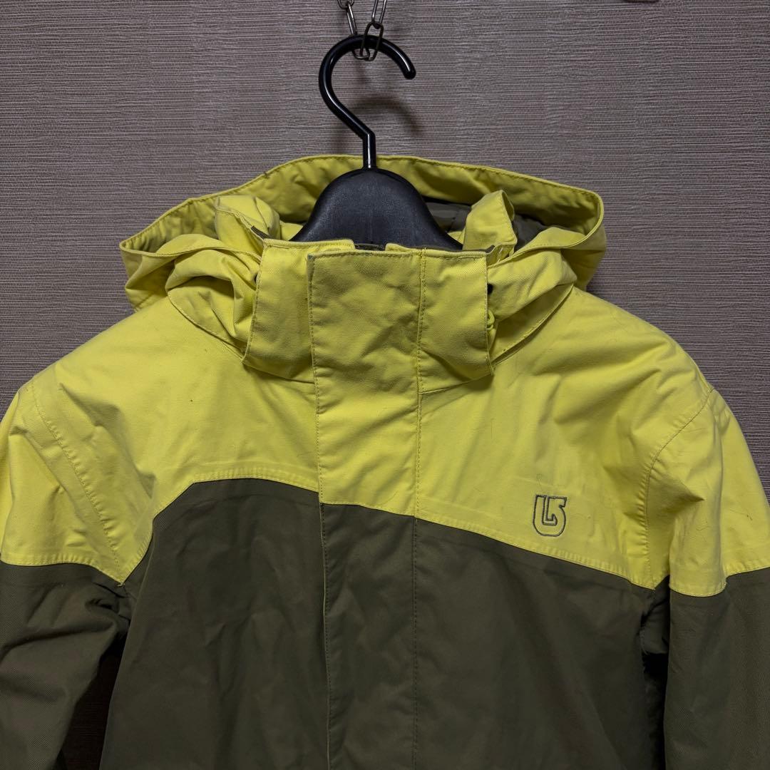 Burton 防水フード付きウェア イエロー/オリーブ スノボウェア スノボ