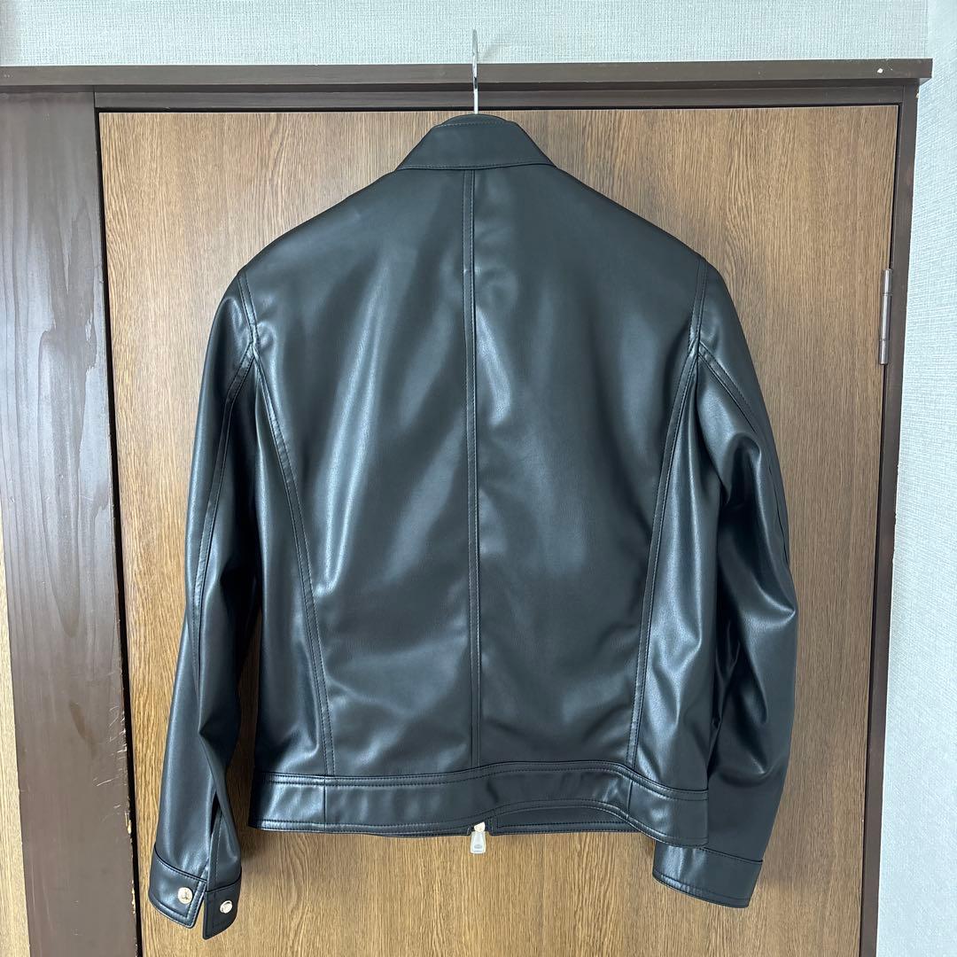 完全受注生産 EMMETIBR別注 （人工皮革）シングルライダースTECH02