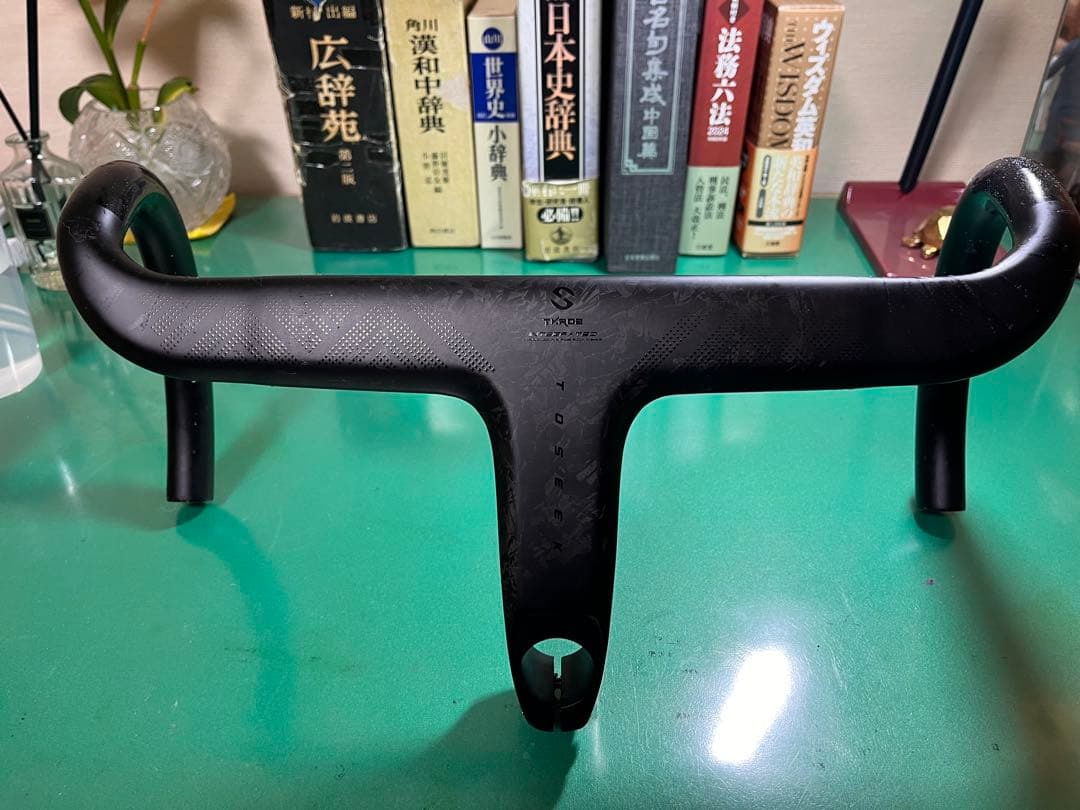 TOSEEK一体型ドロップハンドル美品幅380mm ステム長120mm