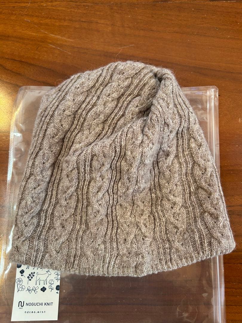 NOGUCHI KNIT 【２WAY】ねじりネックウォーマー　ニット帽
