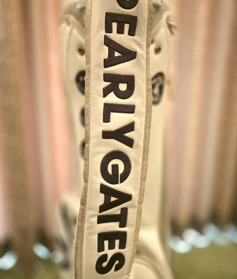 PEARLY GATES キャディバック 　ホワイト✖ネイビー