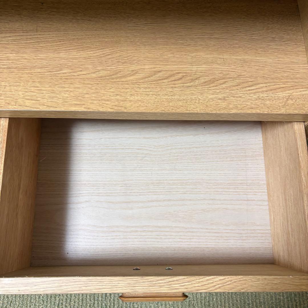 木製本棚 ナチュラルウッド 収納　引き出し付き