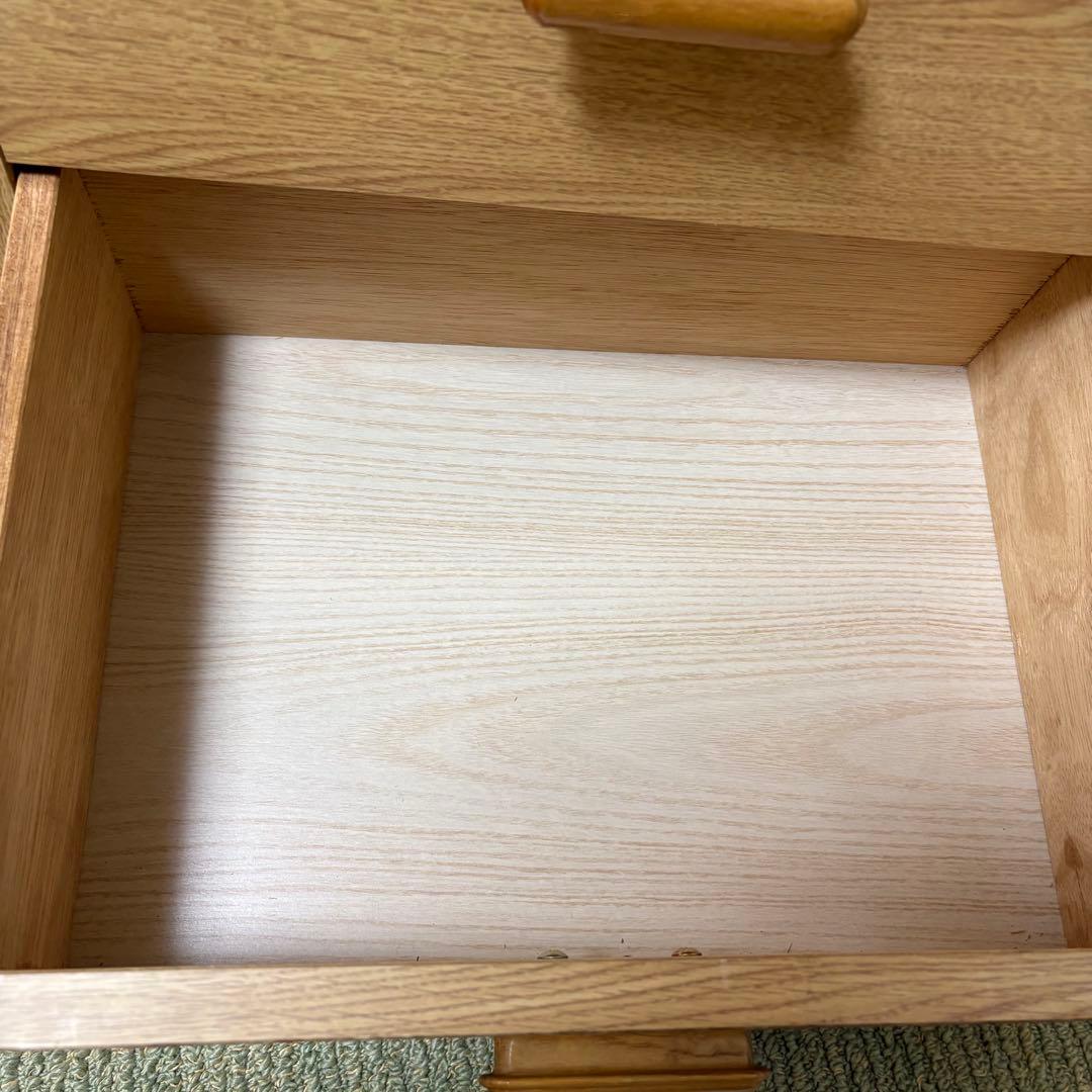 木製本棚 ナチュラルウッド 収納　引き出し付き
