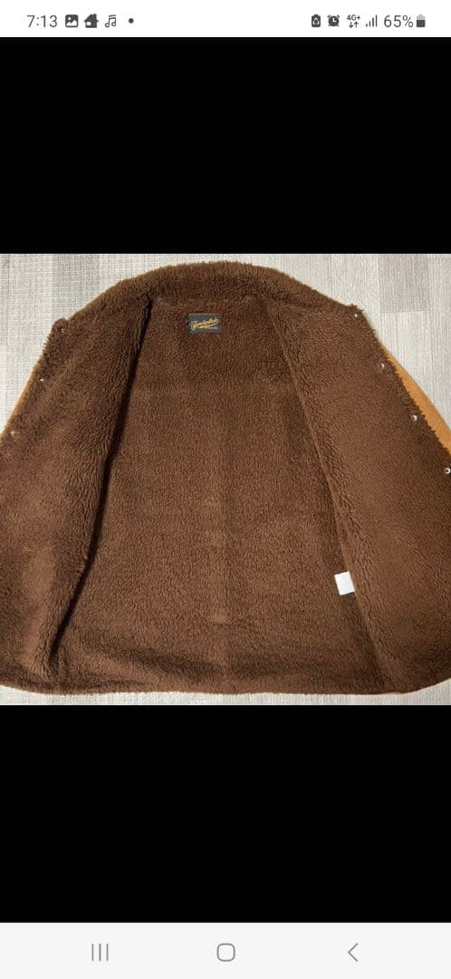TENDERLOIN サドルスエードジャケット 茶 S