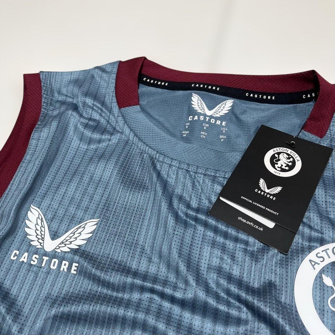 CASTORE アストンヴィラ ノースリーブ Sサイズ トレーニングウェア
