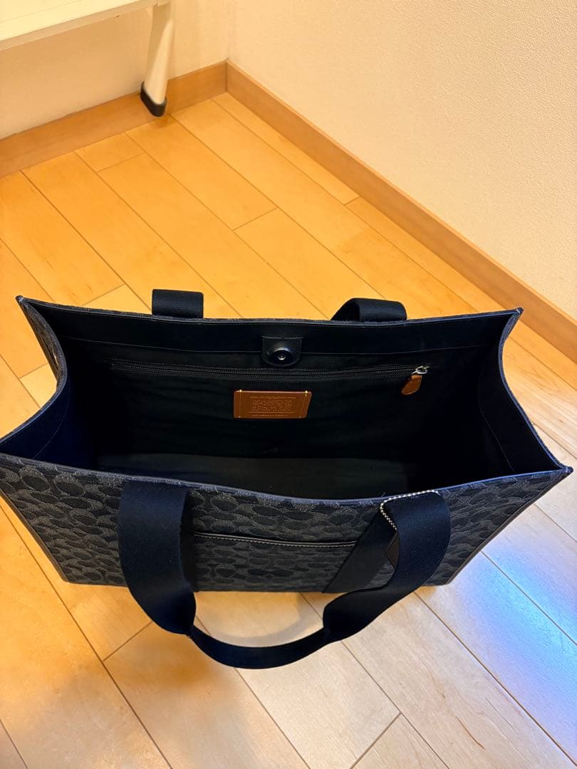 美品※スミス ラージ トート バッグ・シグネチャー デニム