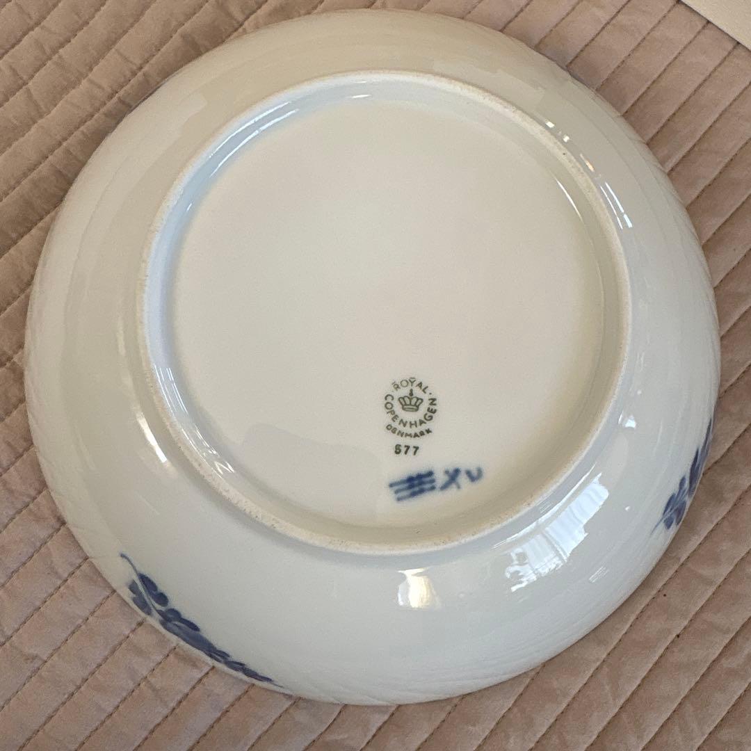 新品　レア　ロイヤルコペンハーゲン　ブルーフラワーカーブ　深皿　デンマーク　1枚