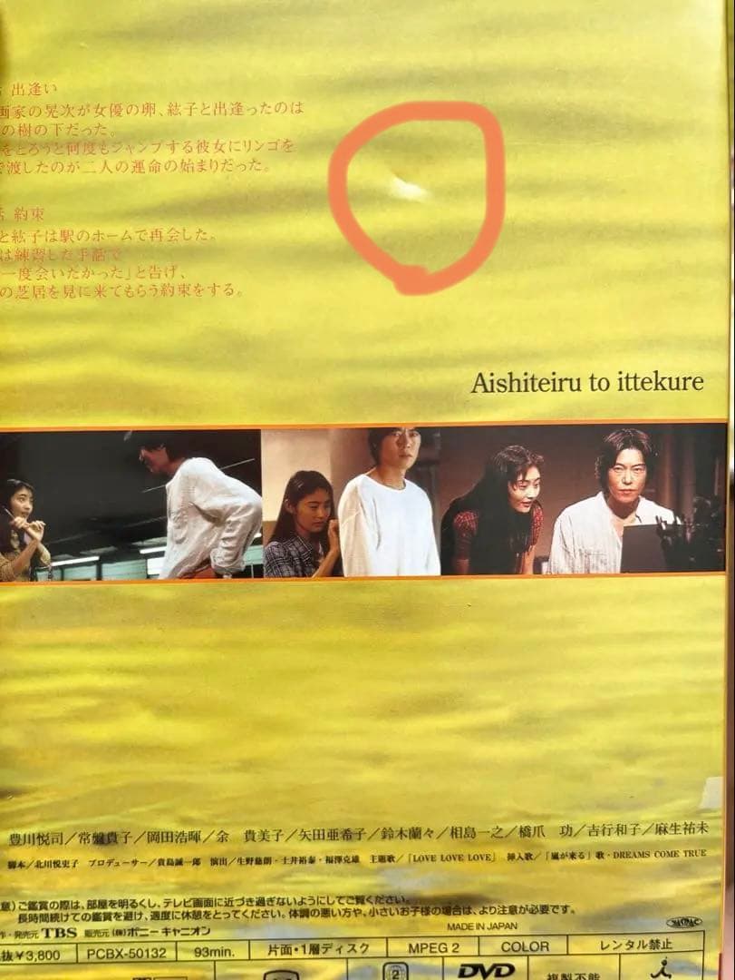 「愛してると言ってくれ」DVD6巻セット