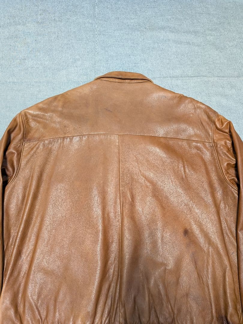 ralph lauren ポニー無し swingtop leather jkt