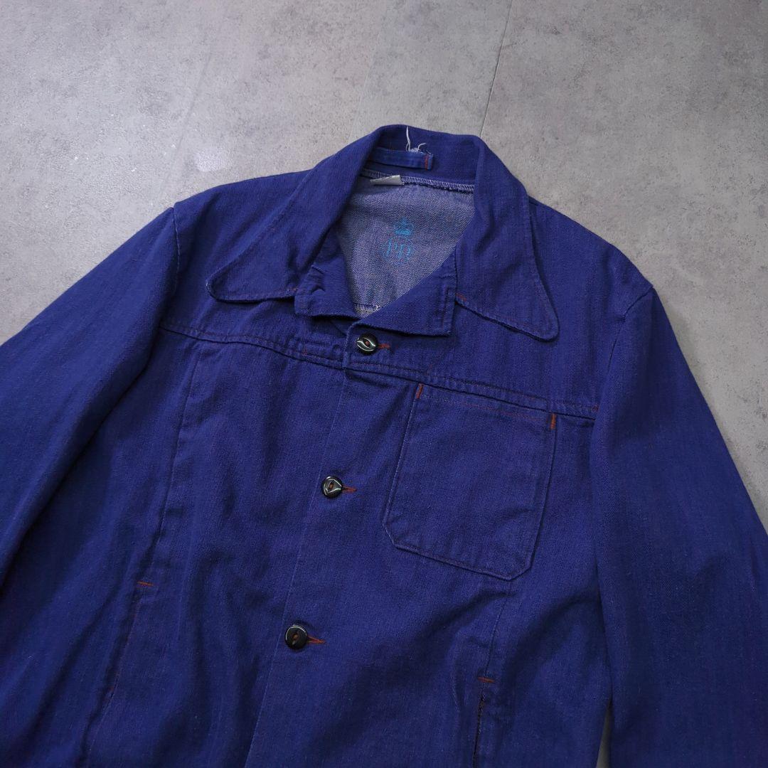 70s Prison Department Denim Jacket L相当