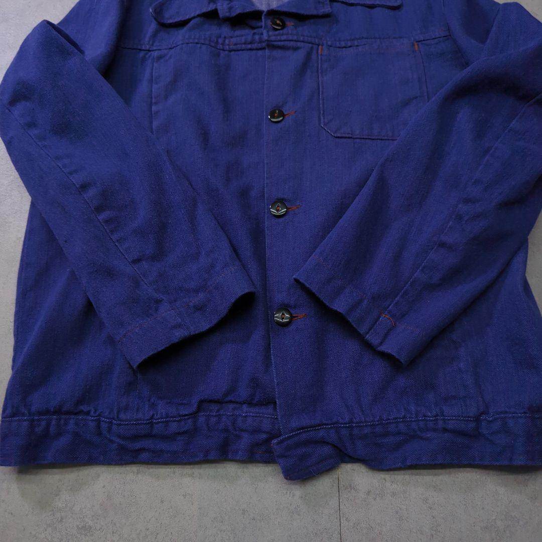 70s Prison Department Denim Jacket L相当