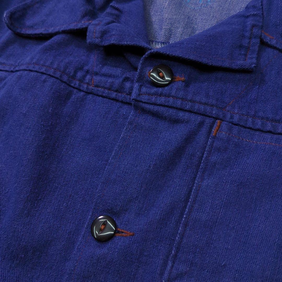 70s Prison Department Denim Jacket L相当