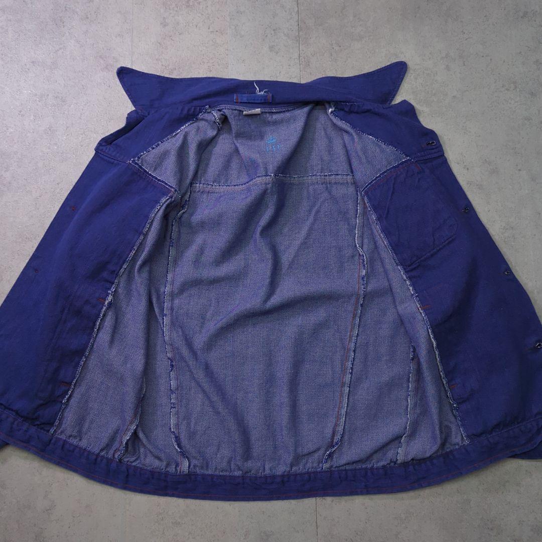 70s Prison Department Denim Jacket L相当
