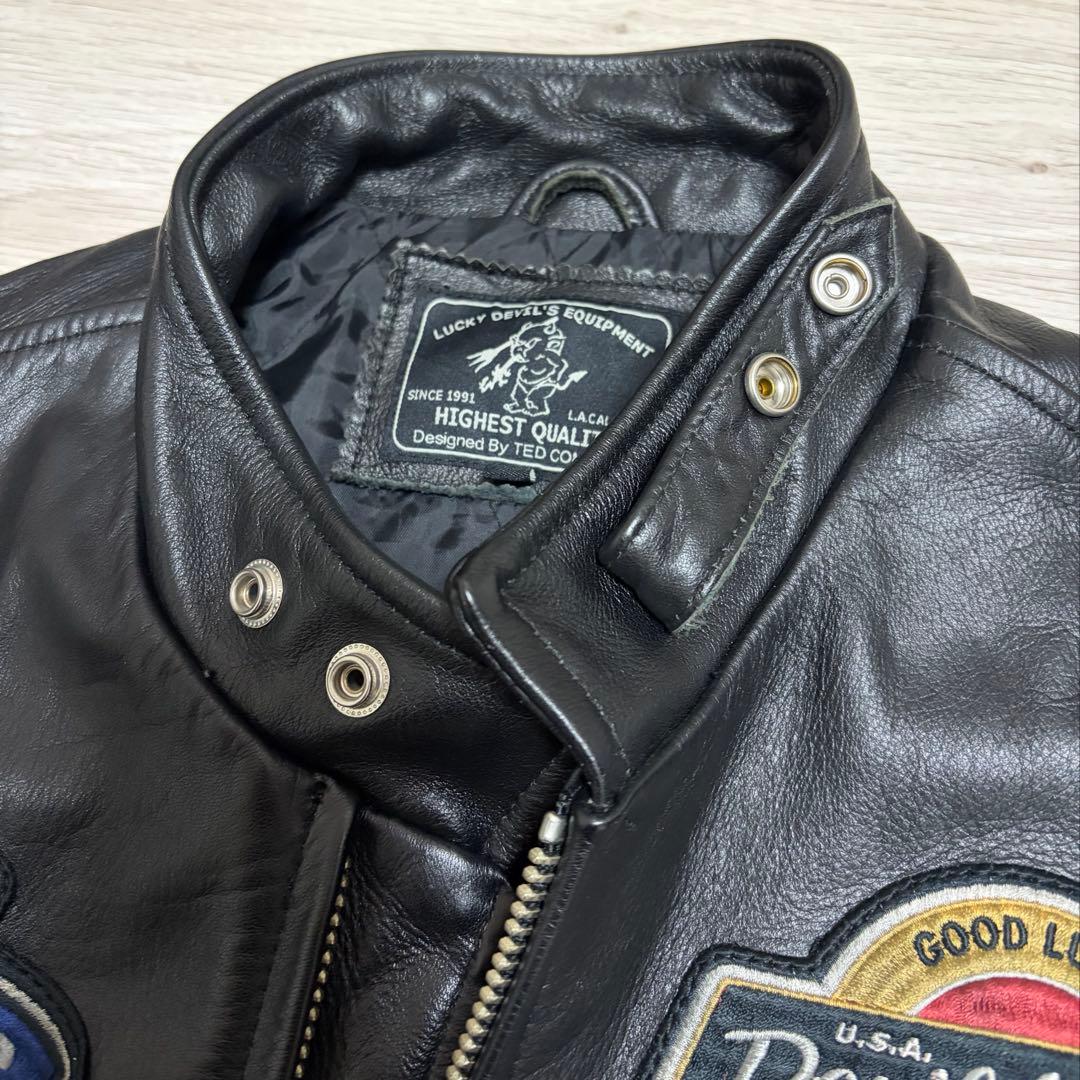 テッドマン TEDMAN 200着限定 ライダースジャケット 42 牛革