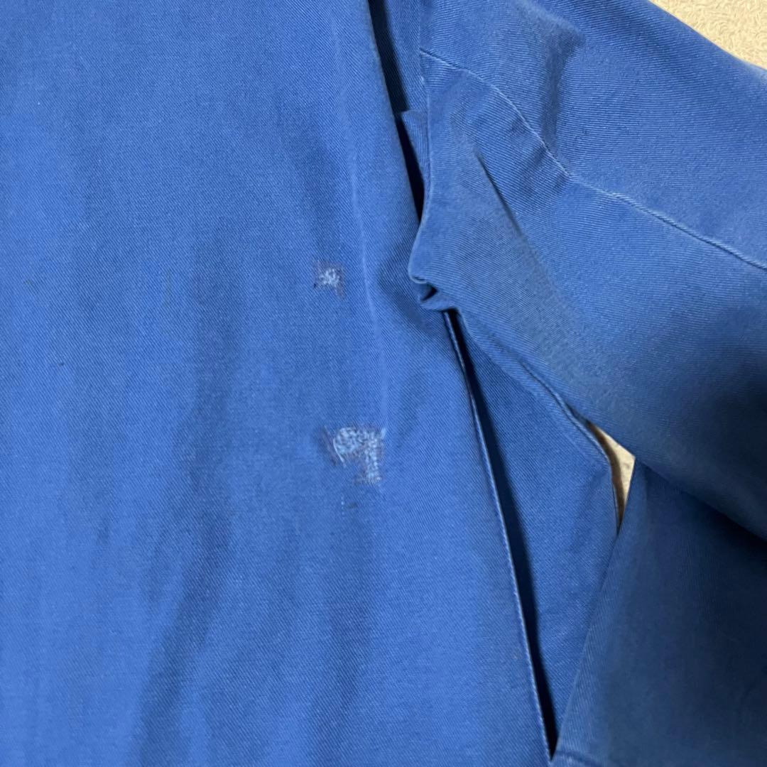 【雰囲気系】Euro Work Jacket ブルー メンズXL(短丈BOX)