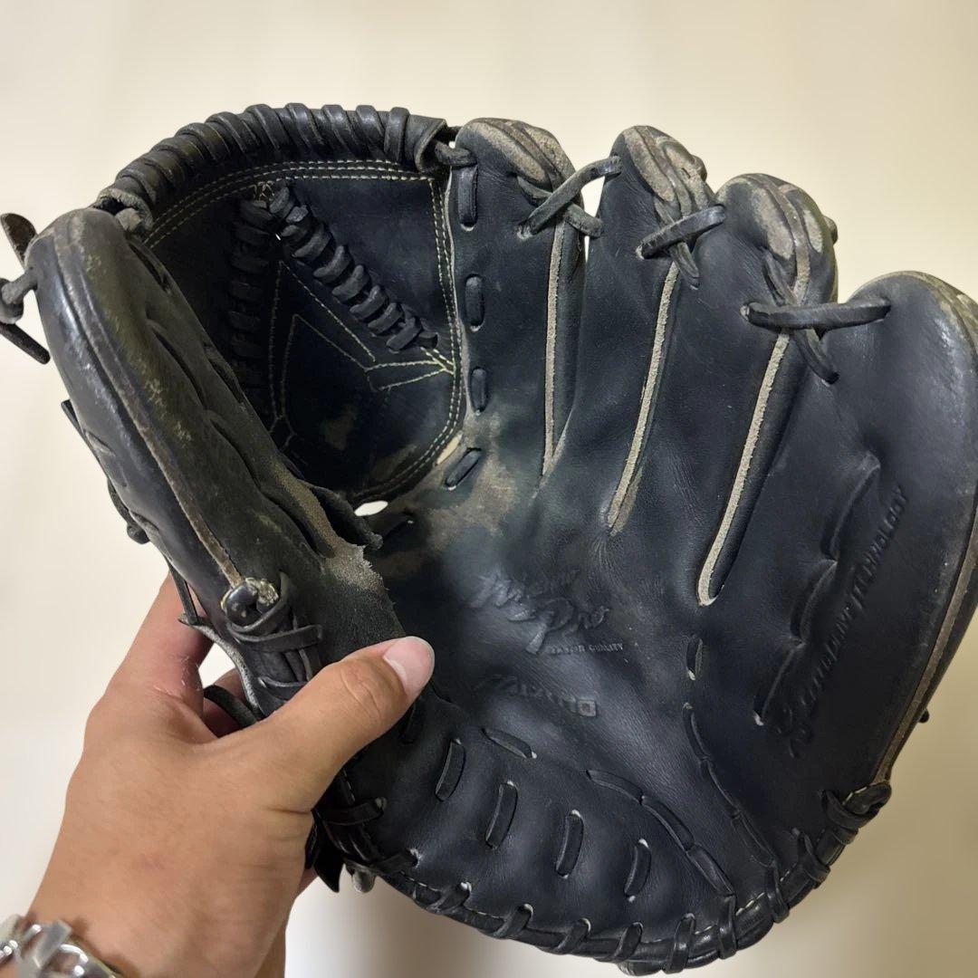 2日間限定値下げです！ミズノプロ硬式用グローブ 黒 右投げ用