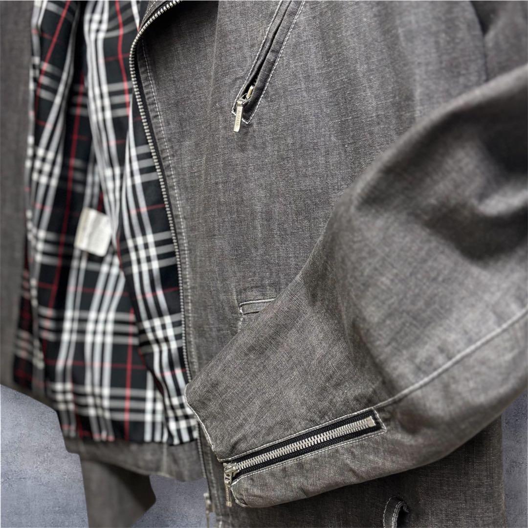 希少★BURBERRY BLACK LABELバーバリー ライダースジャケット