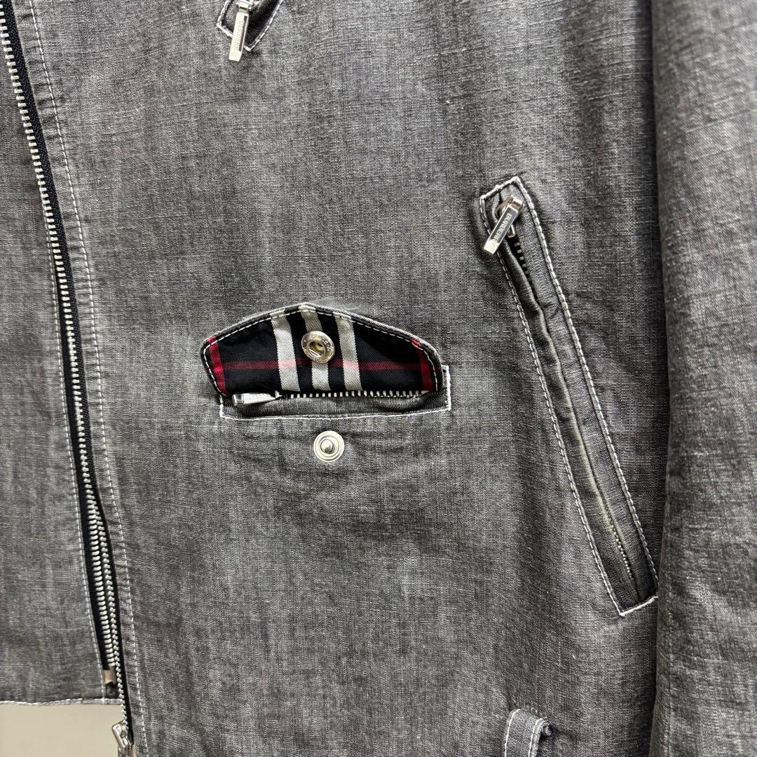 希少★BURBERRY BLACK LABELバーバリー ライダースジャケット