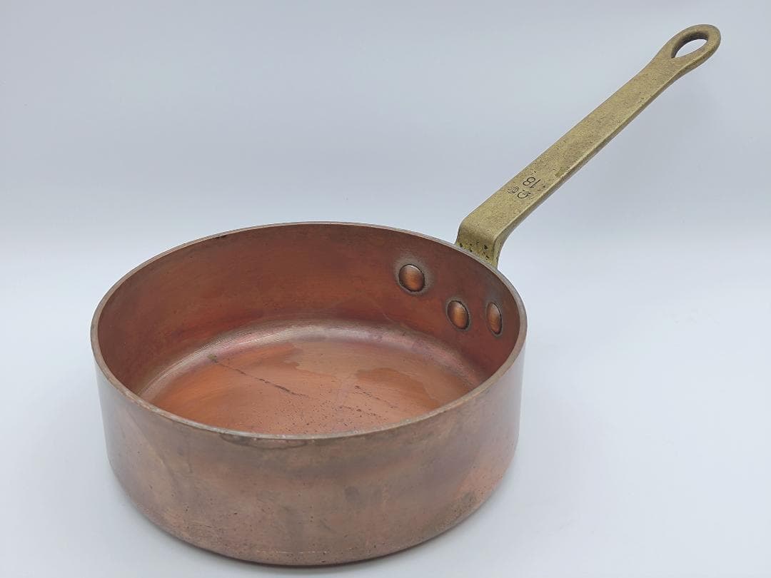 フランスSIN社　銅製片手鍋　18cm