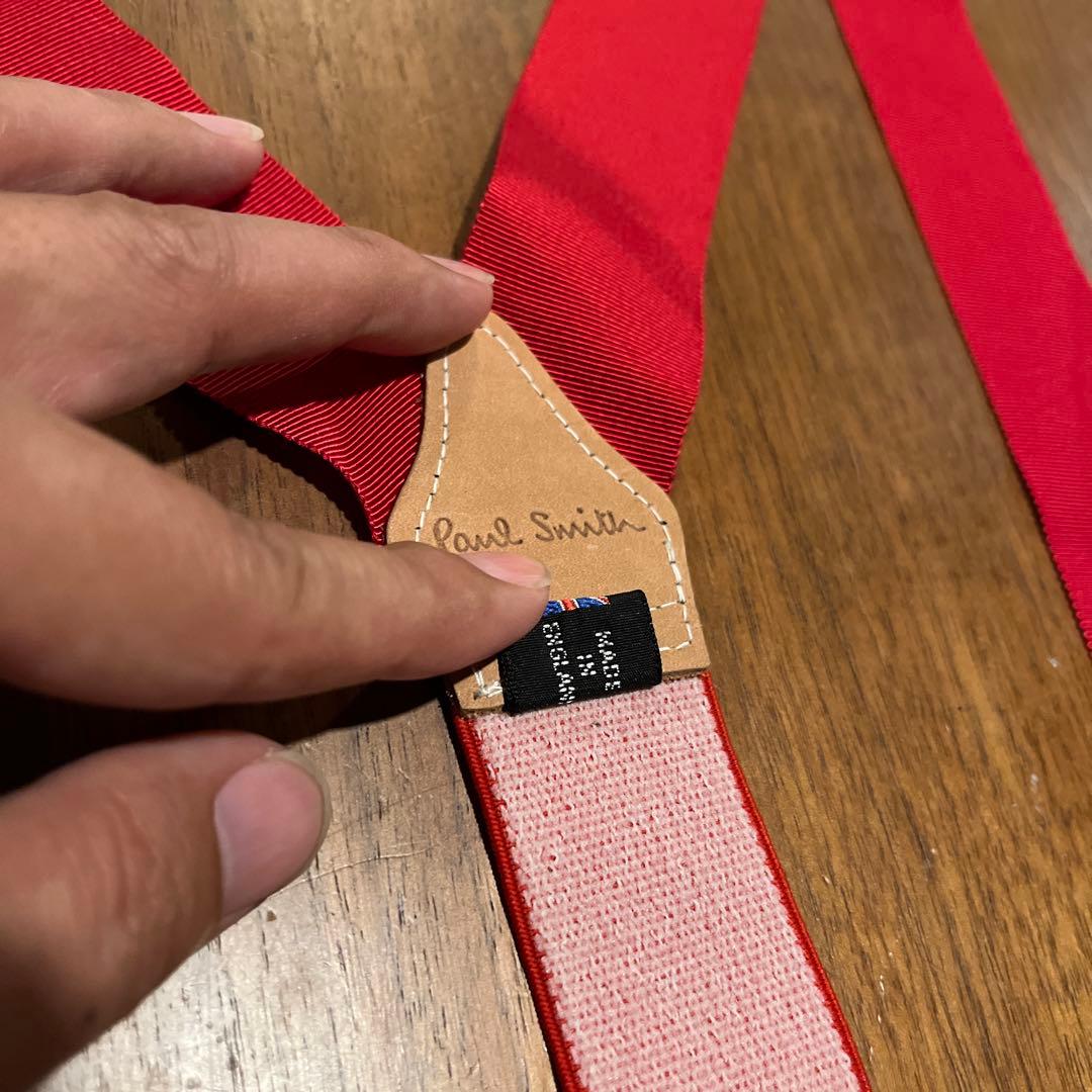Paul Smith 赤 サスペンダー