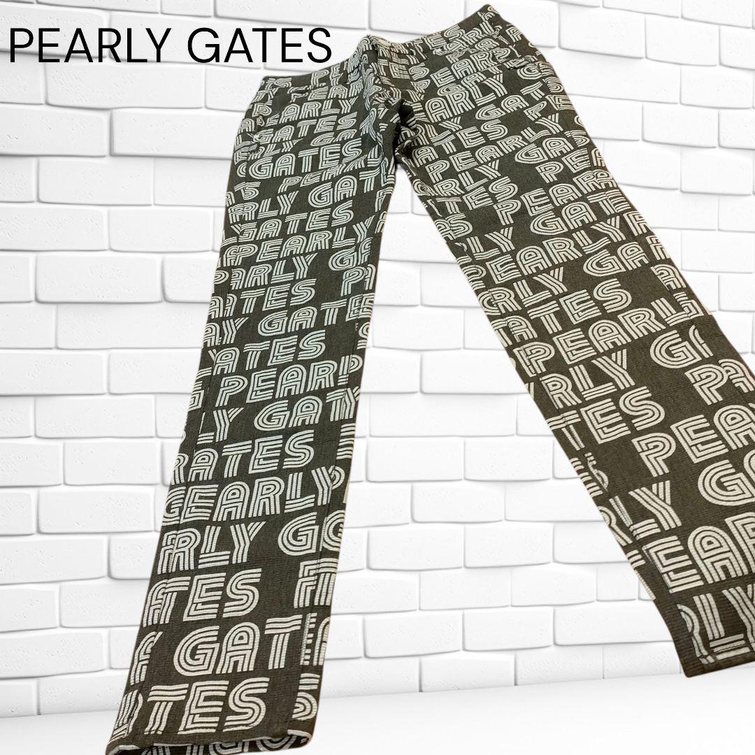 【新品 】PEARLYGATES モノグラム総柄　ゴム　ジップアップMグレー綿