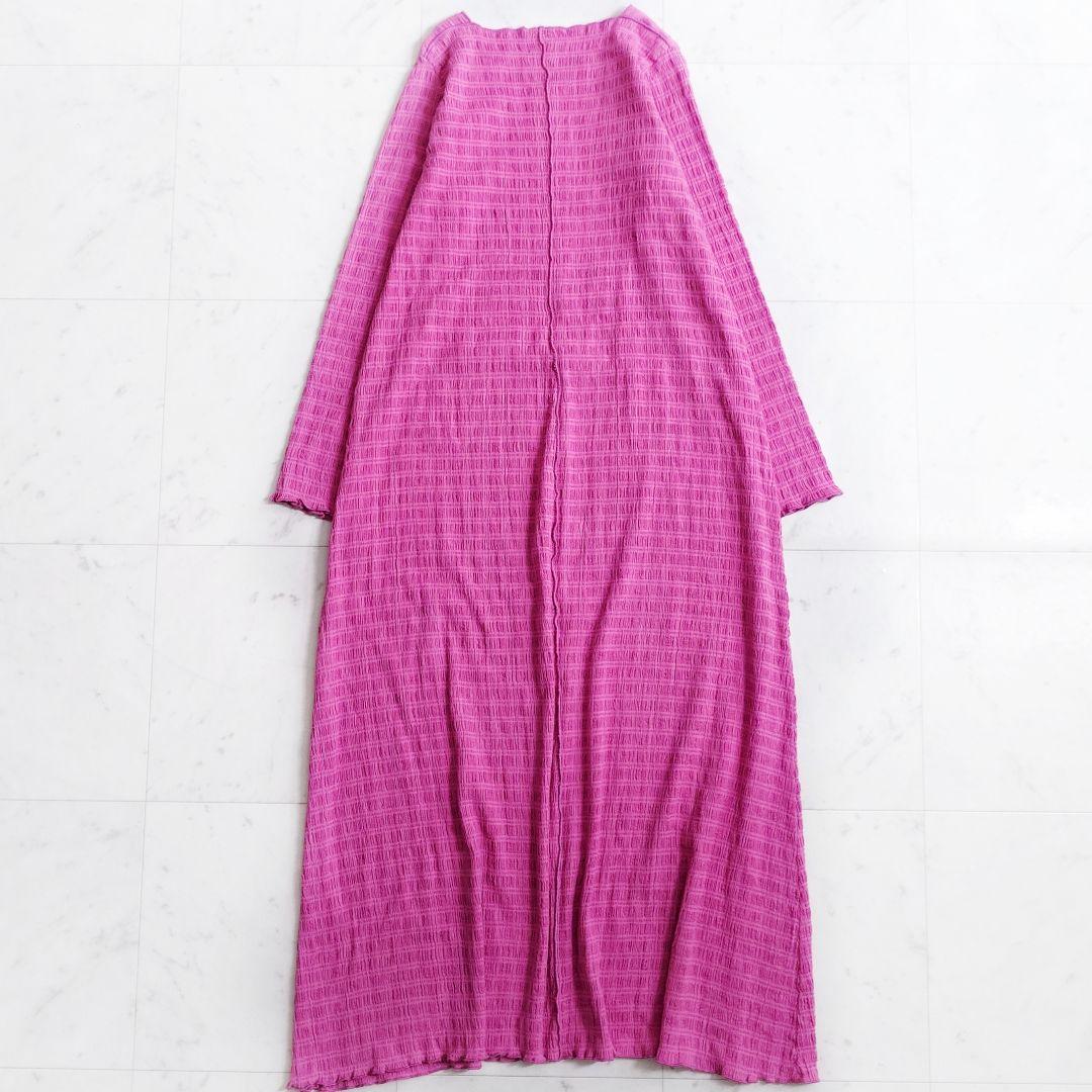 美品✨フィータ Pheeta コットンリネン VERA ロングワンピース ピンク