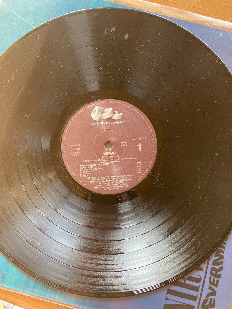 NIRVANA NEVERMIND LP EU盤 424 425-1