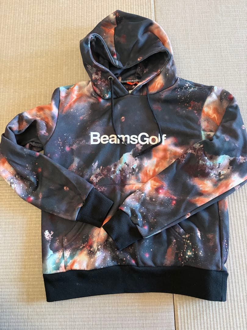 美品⭐️BEAMSGOLF 銀河柄 フーディー Mサイズ
