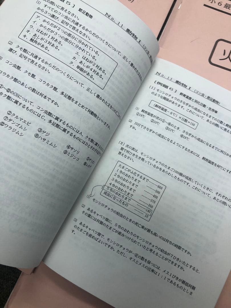 浜学園小6理科　最高レベル特訓　風林火山　補助教材付　2022年度