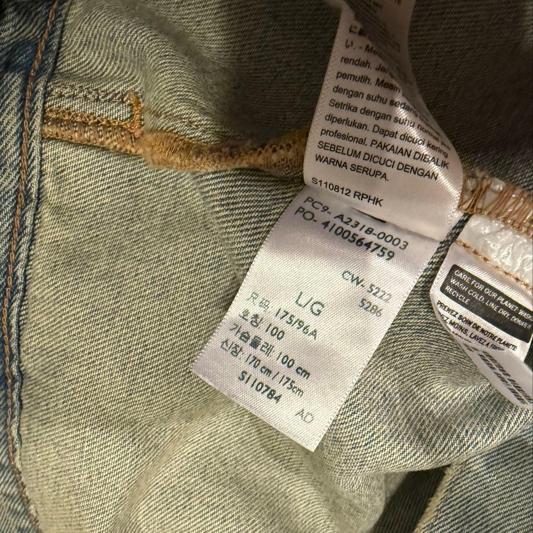 Levi's DENIM TEARS 花柄ペイント デニムジャケット L