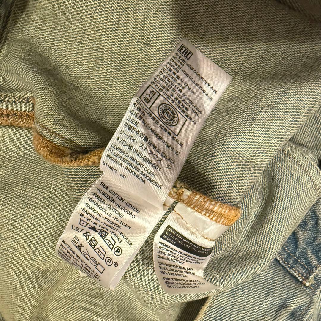 Levi's DENIM TEARS 花柄ペイント デニムジャケット L